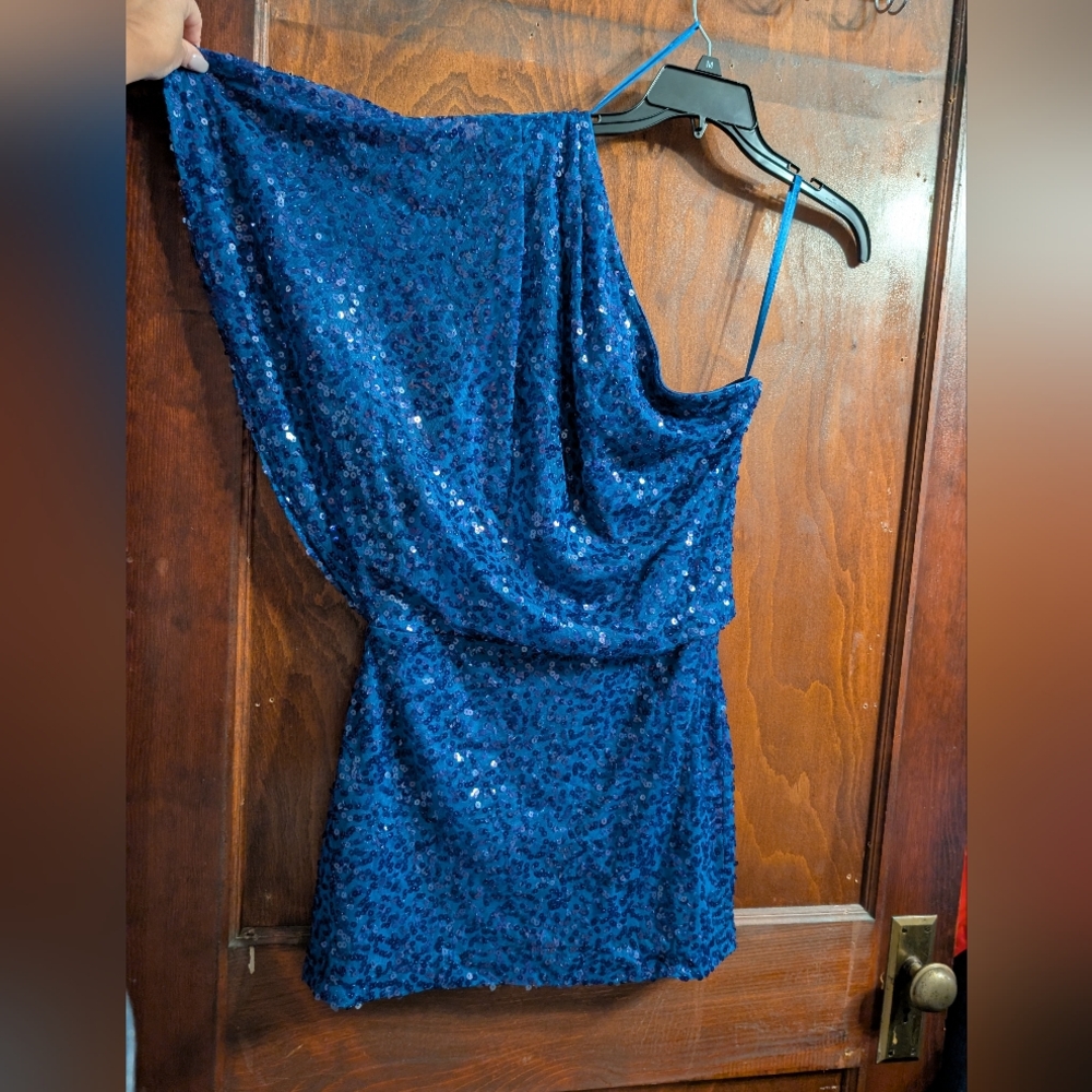 Jessica Simpson Navy Sequin Dress